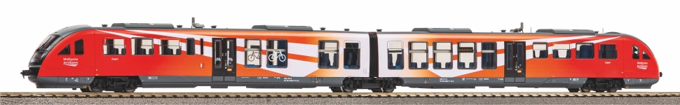 PIKO 52983 - H0 - Dieseltriebwagen Desiro, Midtjyske Jernbaner, Ep. VI - DC-Sound